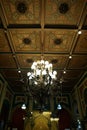 throne and Chandelier at Maimun Palace or istana sultan maimoon